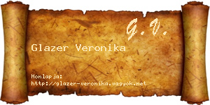 Glazer Veronika névjegykártya